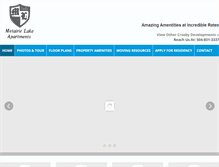 Tablet Screenshot of metairielake.com